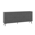 Casa si Gradina - Mobilier - Comode si corpuri - Console - Consola, Hanah Home, pal melaminat, antracit, 183.8x35x77.4 cm - Infinity.ro