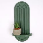 Casa si Gradina - Mobilier - Biblioteci si rafturi - Rafturi - Raft de perete, Hanah Home, placaj, verde, 40x20x9 cm - Infinity.ro