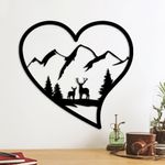 Casa si Gradina - Decoratiuni - Decoratiuni perete - Accesoriu decorativ de perete, Wallxpert, metal, negru, 51x54 cm - Infinity.ro