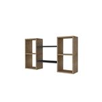 Casa si Gradina - Mobilier - Biblioteci si rafturi - Rafturi - Raft de perete, Hanah Home, pal melaminat, safir si antracit, 105x60x19.6 cm - Infinity.ro