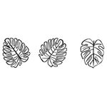 Casa si Gradina - Decoratiuni - Decoratiuni perete - Accesoriu decorativ de perete, Wallxpert, metal, negru, set 3 piese, 36.5x33.5 cm - Infinity.ro