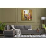 Casa si Gradina - Mobilier - Canapele si coltare - Coltare - Coltar extensibil, Hanah Home, lemn si panouri din fibre, maro, 210x280x70 cm, 825BLC1001 - Infinity.ro