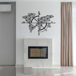 Casa si Gradina - Decoratiuni - Decoratiuni perete - Accesoriu decorativ de perete, Wallxpert, metal, negru, 97x70 cm - Infinity.ro