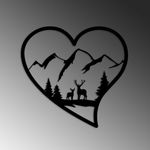 Casa si Gradina - Decoratiuni - Decoratiuni perete - Accesoriu decorativ de perete, Wallxpert, metal, negru, 51x54 cm - Infinity.ro