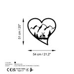 Casa si Gradina - Decoratiuni - Decoratiuni perete - Accesoriu decorativ de perete, Wallxpert, metal, negru, 51x54 cm - Infinity.ro