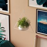 Casa si Gradina - Gradinarit si plante - Plante si ghivece - Ghivece si suporturi - Ghiveci decorativ, Aberto Design, metal, alb, 35x17x40 cm - Infinity.ro