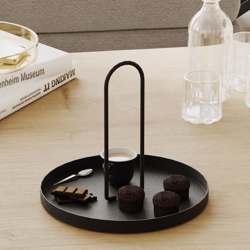 Casa si Gradina - Decoratiuni - Obiecte decorative - Accesorii decorative - Accesoriu decorativ, Aberto Design, metal, negru, 20.5x18 cm - Infinity.ro