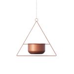 Casa si Gradina - Gradinarit si plante - Plante si ghivece - Ghivece si suporturi - Ghiveci decorativ, Aberto Design, metal, cupru, 35x17x40 cm - Infinity.ro