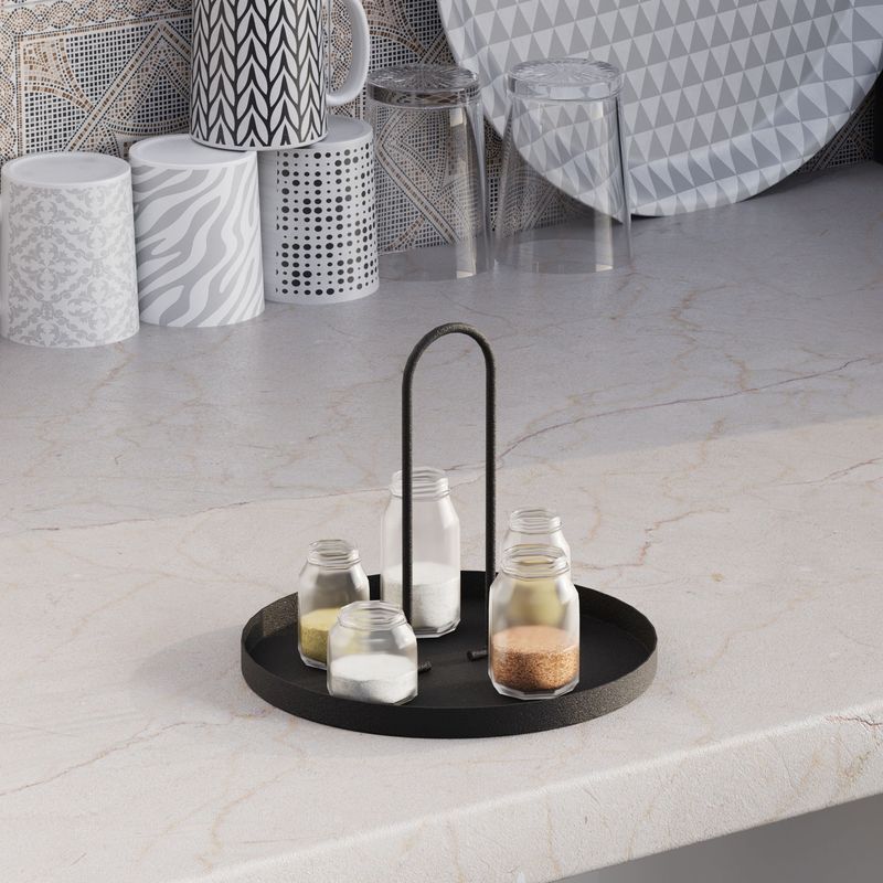 Casa si Gradina - Decoratiuni - Obiecte decorative - Accesorii decorative - Accesoriu decorativ, Aberto Design, metal, negru, 20.5x18 cm - Infinity.ro