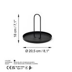 Casa si Gradina - Decoratiuni - Obiecte decorative - Accesorii decorative - Accesoriu decorativ, Aberto Design, metal, negru, 20.5x18 cm - Infinity.ro