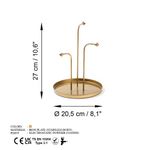 Casa si Gradina - Decoratiuni - Obiecte decorative - Accesorii decorative - Accesoriu decorativ, Aberto Design, metal, auriu, 20.5x27 cm - Infinity.ro