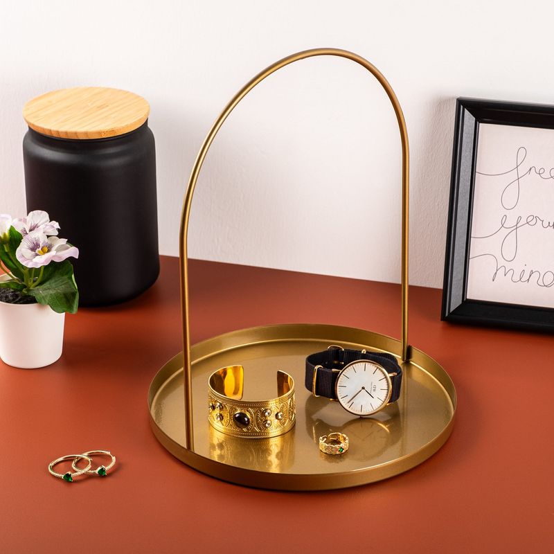 Casa si Gradina - Decoratiuni - Obiecte decorative - Accesorii decorative - Accesoriu decorativ, Aberto Design, metal, auriu, 22.5x28 cm - Infinity.ro