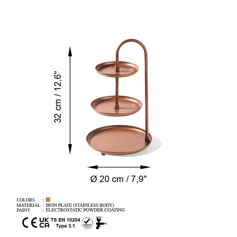 Casa si Gradina - Decoratiuni - Obiecte decorative - Accesorii decorative - Accesoriu decorativ, Aberto Design, metal, cupru, 20x32 cm - Infinity.ro