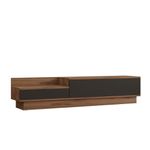 Casa si Gradina - Mobilier - Comode si corpuri - Console - Comoda tv, Hanah Home, pal melaminat, pin atlantic si antracit, 160x35x35 cm - Infinity.ro