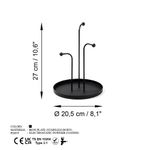 Casa si Gradina - Decoratiuni - Obiecte decorative - Accesorii decorative - Accesoriu decorativ, Aberto Design, metal, negru, 20.5x27 cm - Infinity.ro