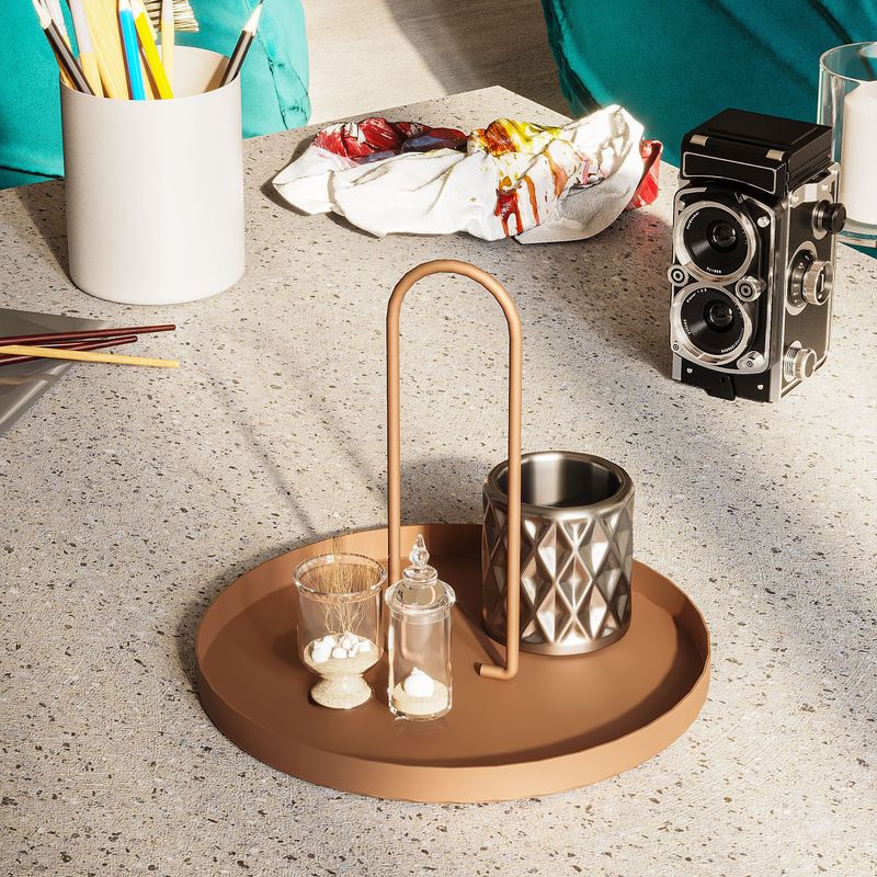 Casa si Gradina - Decoratiuni - Obiecte decorative - Accesorii decorative - Accesoriu decorativ, Aberto Design, metal, cupru, 20.5x18 cm - Infinity.ro