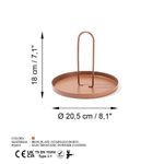 Casa si Gradina - Decoratiuni - Obiecte decorative - Accesorii decorative - Accesoriu decorativ, Aberto Design, metal, cupru, 20.5x18 cm - Infinity.ro