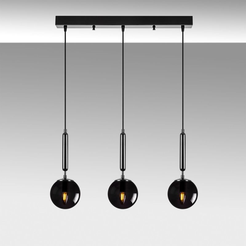 Casa si Gradina - Corpuri si surse de iluminat - Lustre si pendule - Candelabru, Opviq, metal, negru, 62x15x134 cm - Infinity.ro