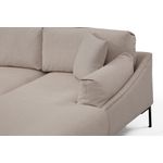 Casa si Gradina - Mobilier - Canapele si coltare - Coltare - Coltar, Hanah Home, lemn fag si pal, crem, 255x150x90 cm - Infinity.ro