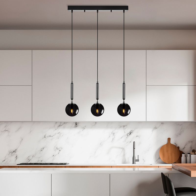 Casa si Gradina - Corpuri si surse de iluminat - Lustre si pendule - Candelabru, Opviq, metal, negru, 62x15x134 cm - Infinity.ro