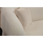Casa si Gradina - Mobilier - Canapele si coltare - Canapele - Canapea 3 locuri, Hanah Home, lemn fag si pal, crem, 225x76x75 cm - Infinity.ro