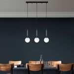 Casa si Gradina - Corpuri si surse de iluminat - Lustre si pendule - Candelabru, Opviq, metal, negru alb, 62x15x134 cm - Infinity.ro