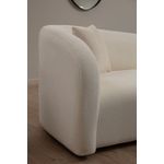 Casa si Gradina - Mobilier - Canapele si coltare - Canapele - Canapea 3 locuri, Hanah Home, lemn fag si pal, crem, 225x76x75 cm - Infinity.ro