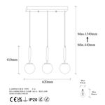 Casa si Gradina - Corpuri si surse de iluminat - Lustre si pendule - Candelabru, Opviq, metal, negru, 62x15x134 cm - Infinity.ro