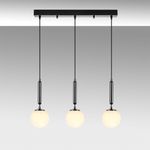 Casa si Gradina - Corpuri si surse de iluminat - Lustre si pendule - Candelabru, Opviq, metal, negru alb, 62x15x134 cm - Infinity.ro