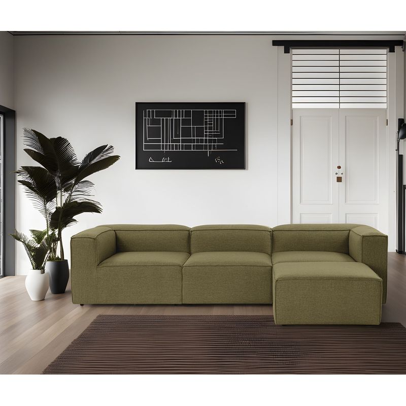 Casa si Gradina - Mobilier - Canapele si coltare - Coltare - Coltar, Hanah Home, in, verde, 296x185x66 cm - Infinity.ro