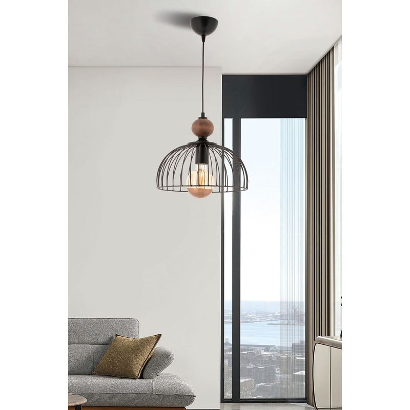 Casa si Gradina - Corpuri si surse de iluminat - Lustre si pendule - Candelabru, Opviq, metal, negru si natural, 60 cm - Infinity.ro