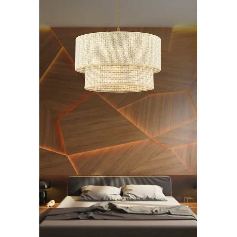 Casa si Gradina - Corpuri si surse de iluminat - Lustre si pendule - Candelabru, Opviq, corp metalic, crem, 30x30x65 cm - Infinity.ro