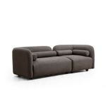 Casa si Gradina - Mobilier - Canapele si coltare - Canapele - Canapea 3 locuri, Hanah Home, poliester, gri, 228x74x90 cm - Infinity.ro