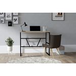 Casa si Gradina - Mobilier - Mese si birouri - Birouri - Birou, Hanah Home, pal melaminat, stejar safir, 90x74x60 cm - Infinity.ro