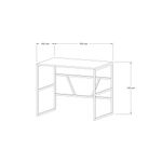 Casa si Gradina - Mobilier - Mese si birouri - Birouri - Birou, Hanah Home, pal melaminat, stejar safir, 90x74x60 cm - Infinity.ro