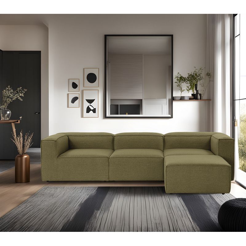 Casa si Gradina - Mobilier - Canapele si coltare - Coltare - Coltar, Hanah Home, in, verde, 296x185x66 cm - Infinity.ro