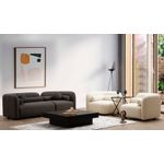 Casa si Gradina - Mobilier - Canapele si coltare - Canapele - Canapea 3 locuri, Hanah Home, poliester, gri, 228x74x90 cm - Infinity.ro