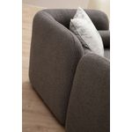 Casa si Gradina - Mobilier - Canapele si coltare - Canapele - Canapea 3 locuri, Hanah Home, poliester, gri, 228x74x90 cm - Infinity.ro