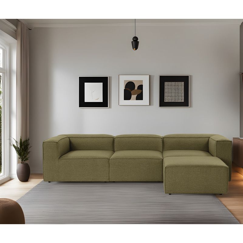 Casa si Gradina - Mobilier - Canapele si coltare - Coltare - Coltar, Hanah Home, in, verde, 296x185x66 cm - Infinity.ro