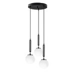 Casa si Gradina - Corpuri si surse de iluminat - Lustre si pendule - Candelabru, Opviq, metal, negru alb, 34x34x134 cm - Infinity.ro