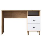 Casa si Gradina - Mobilier - Mese si birouri - Birouri - Birou, Hanah Home, pal melaminat, nuc alb, 120x50x73.8 cm - Infinity.ro