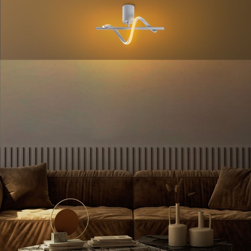 Casa si Gradina - Corpuri si surse de iluminat - Lustre si pendule - Candelabru, Opviq, metal, gri, 41x25x16 cm, led 11w - Infinity.ro