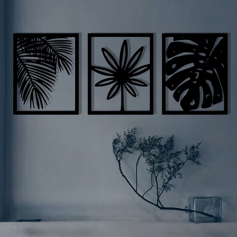 Casa si Gradina - Decoratiuni - Decoratiuni perete - Accesoriu decorativ de perete, Wallxpert, metal, negru, 131x50 cm - Infinity.ro