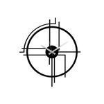 Casa si Gradina - Decoratiuni - Ceasuri - Ceas de perete decorativ, Wallxpert, metal, negru, 49x43 cm - Infinity.ro