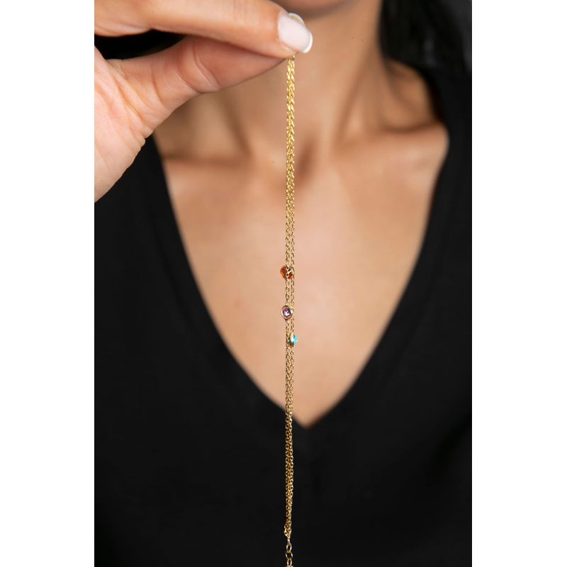 Fashion, accesorii si bijuterii - Femei - Bijuterii femei - Bratari femei - Bratara, Heliophilia, argint 925, auriu, 21 cm, zirconiu - Infinity.ro