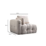 Casa si Gradina - Mobilier - Canapele si coltare - Coltare - Coltar, Atelier Del Sofa, lemn fag si pal, bej, 180x120x65 cm - Infinity.ro