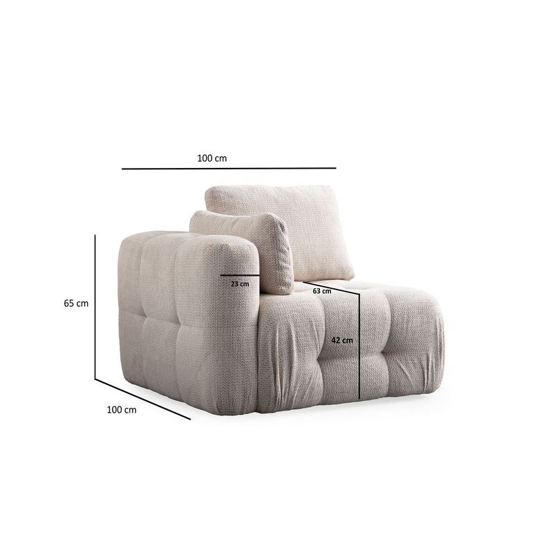 Casa si Gradina - Mobilier - Canapele si coltare - Coltare - Coltar, Atelier Del Sofa, lemn fag si pal, bej, 180x120x65 cm - Infinity.ro