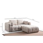Casa si Gradina - Mobilier - Canapele si coltare - Coltare - Coltar, Atelier Del Sofa, lemn fag si pal, bej, 180x120x65 cm - Infinity.ro