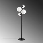 Casa si Gradina - Corpuri si surse de iluminat - Veioze si lampi - Lampadare - Lampadar, Opviq, metal, negru alb, 33x33x162 cm - Infinity.ro