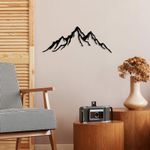 Casa si Gradina - Decoratiuni - Decoratiuni perete - Accesoriu decorativ de perete, Wallxpert, metal, negru, 52x20 cm - Infinity.ro